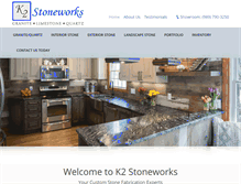 Tablet Screenshot of k2stoneworks.com